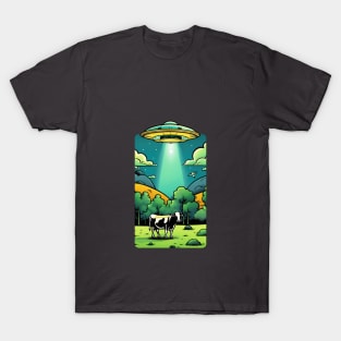 UFO Cow Abdcution T-Shirt